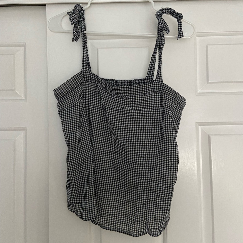 J. Crew gingham tank top